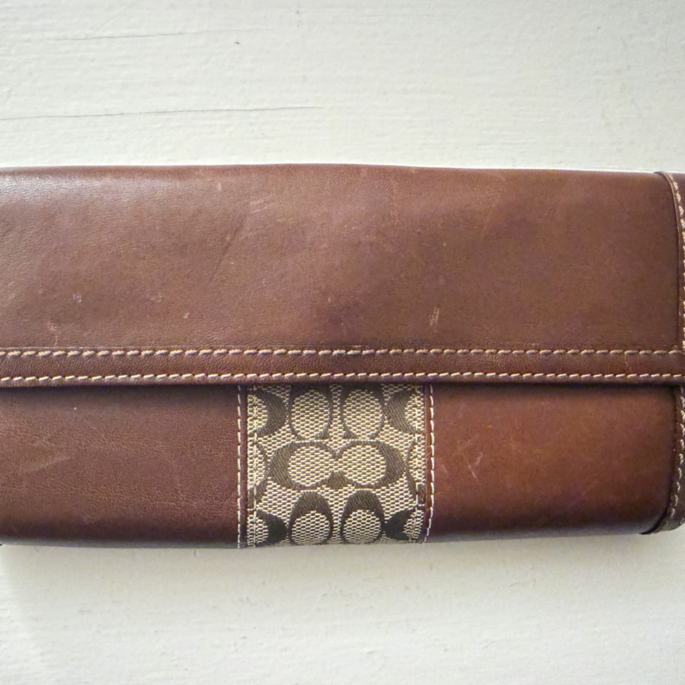 Coach Brown Leather Wallet